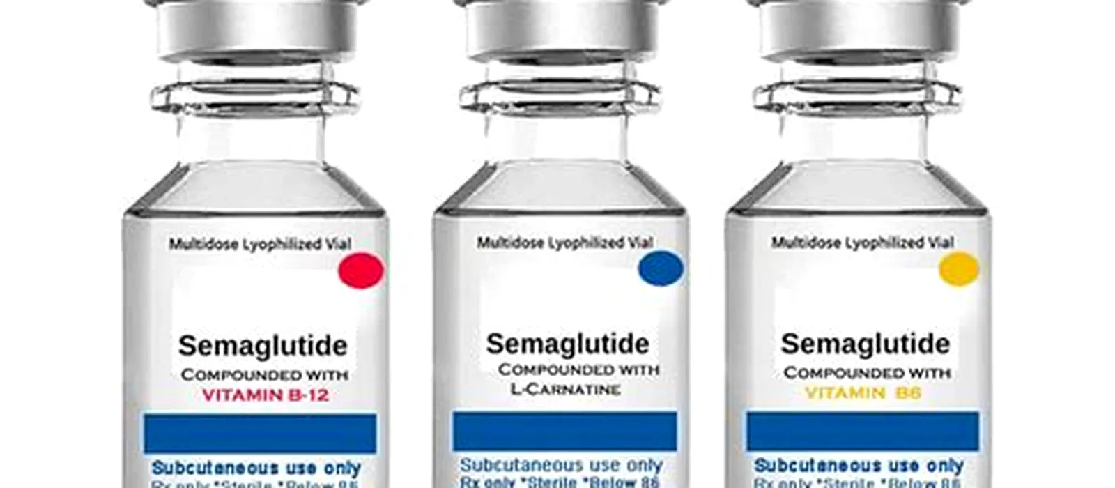 Compounding pharmacy vials of semaglutide