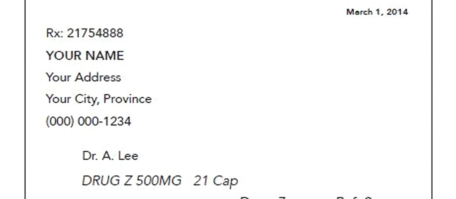 GLP-1 medication price comparison and pharmacy receipt